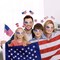 120 Pcs Patriotic Party Favors, 4th of July Accessories Headbands, Shutter Shades Glasses, Beaded Necklaces(Multicolor)
